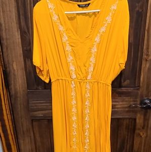Yellow maxi dress